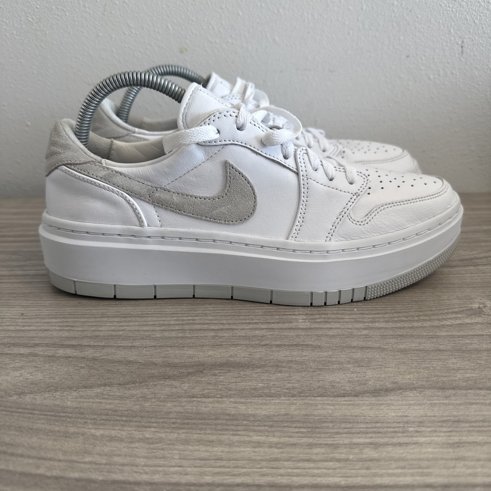 Jordan Air‎ Jordan 1 Elevate Low White/Grey Womens Athletic Sneaker Sz 10.5